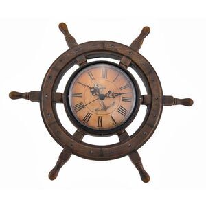 Master of Destiny Ship`s Wheel Nautical Wall Clock 11.5 inch